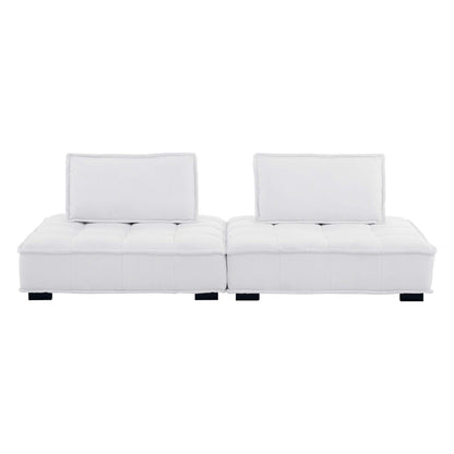 Saunter 2-Piece Tufted Fabric Fabric Loveseat by Modway