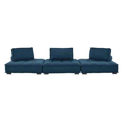 Saunter 3-Piece Tufted Fabric Fabric Sofa by Modway