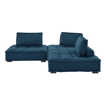 Saunter 3-Piece Tufted Fabric Fabric Sofa by Modway