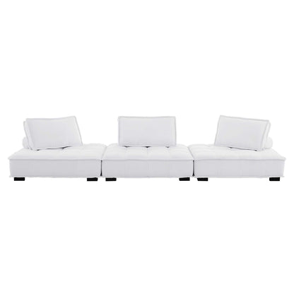 Saunter 3-Piece Tufted Fabric Fabric Sofa by Modway