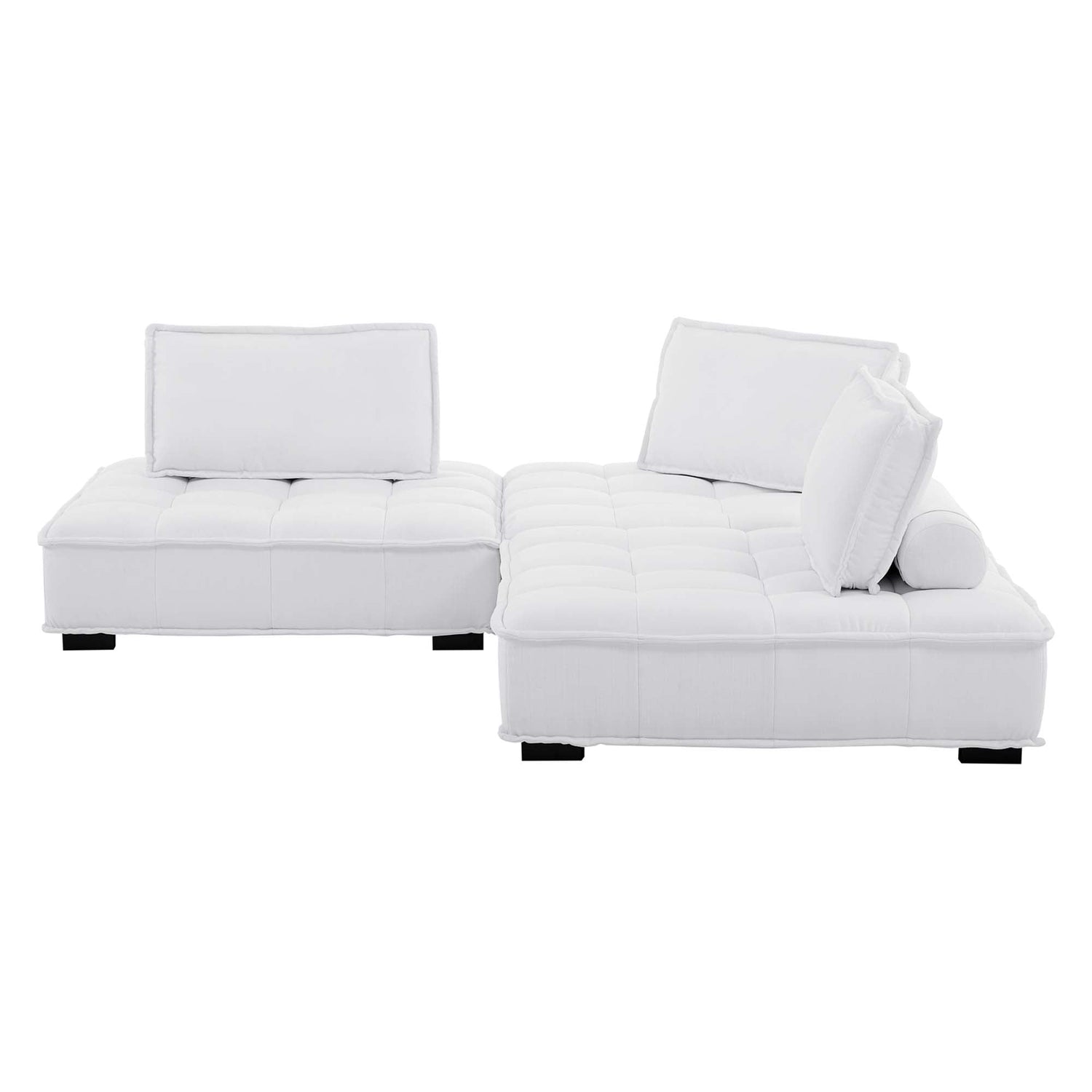 Saunter 3-Piece Tufted Fabric Fabric Sofa by Modway