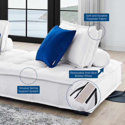 Saunter 3-Piece Tufted Fabric Fabric Sofa by Modway