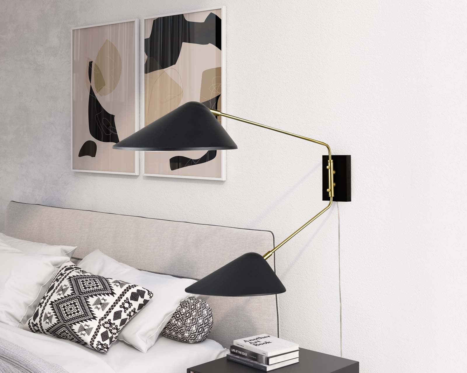 Journey 2-Light Swing Arm Wall Sconce By HouseBean