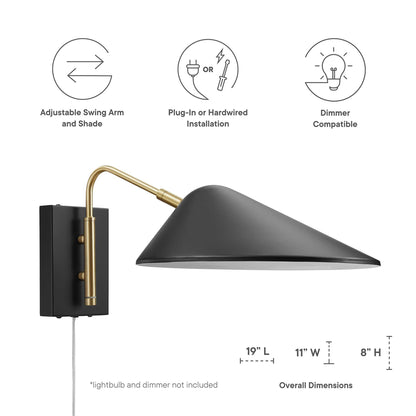 Journey 7&quot; Swing Arm Wall Sconce by Modway