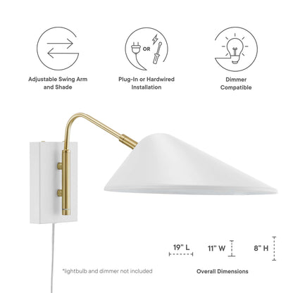Journey 7&quot; Swing Arm Wall Sconce by Modway
