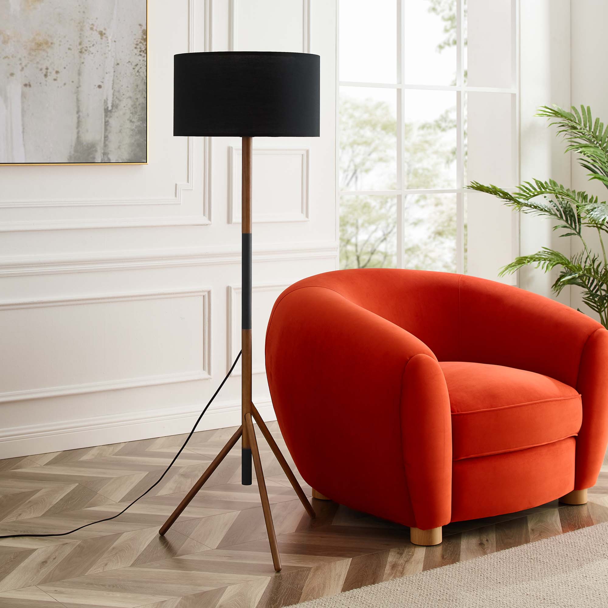 Natalie Tripod Floor Lamp by Modway