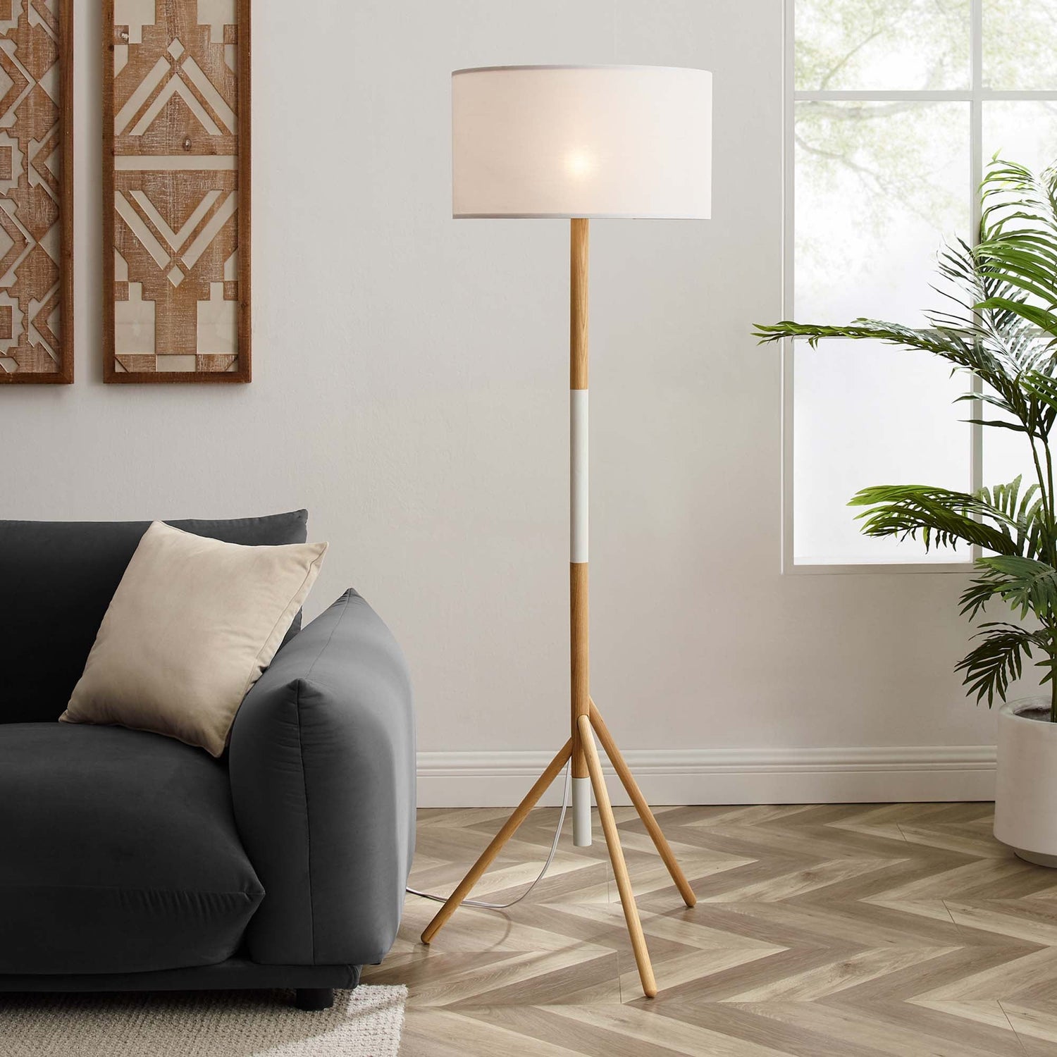 Natalie Tripod Floor Lamp by Modway