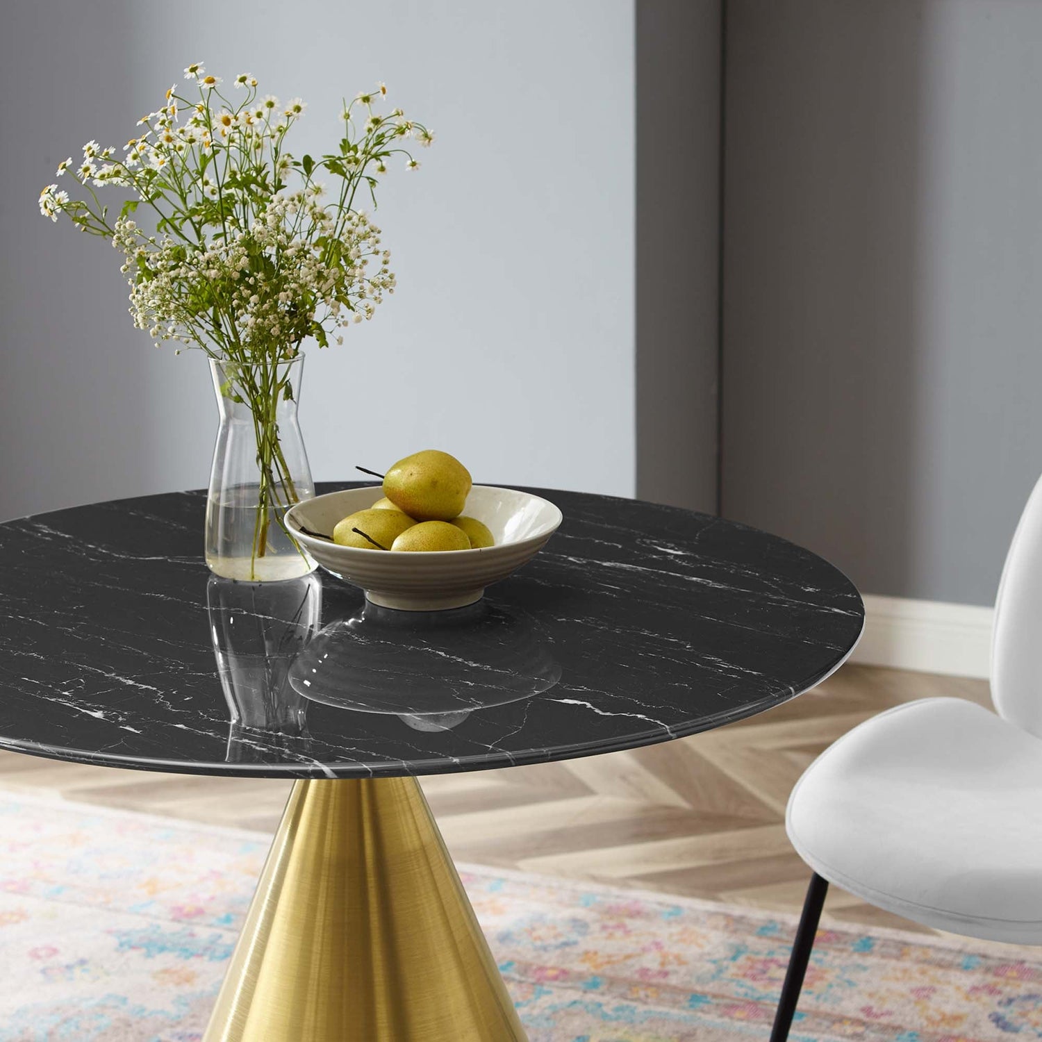 Tupelo 36&quot; Artificial Marble Dining Table by Modway