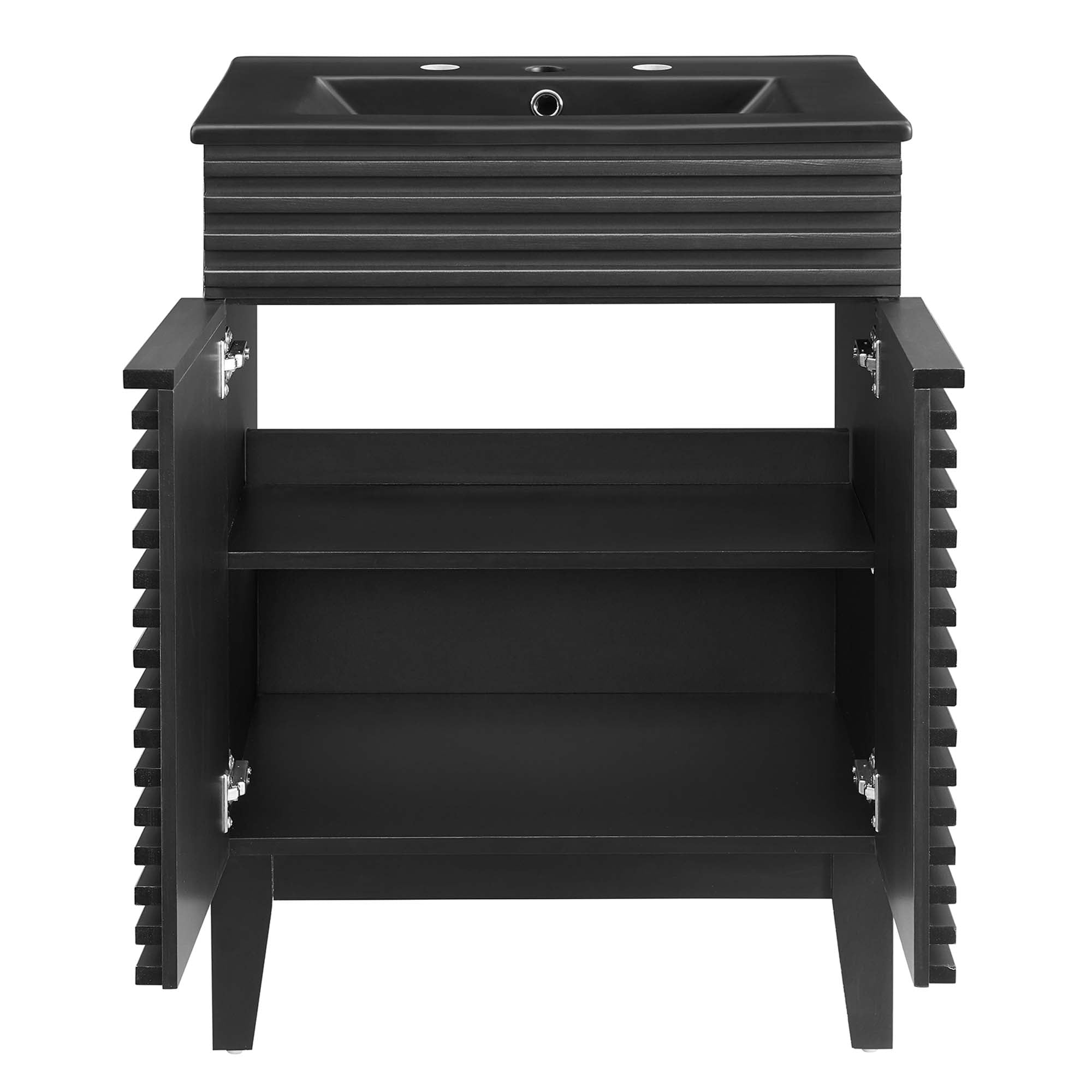 Render Bathroom Vanity with Black Basin Included By HouseBean