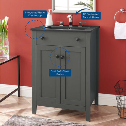 Nantucket Bathroom Vanity Basin Included by Modway