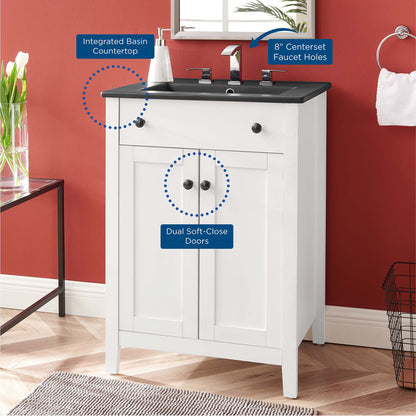 Nantucket Bathroom Vanity Basin Included by Modway