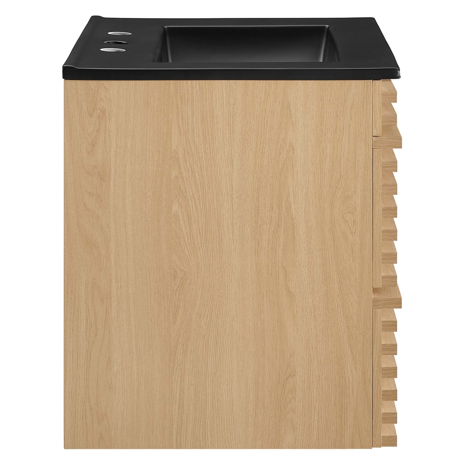 Render Wall-Mount Bathroom Vanity with Black Basin Included by Modway