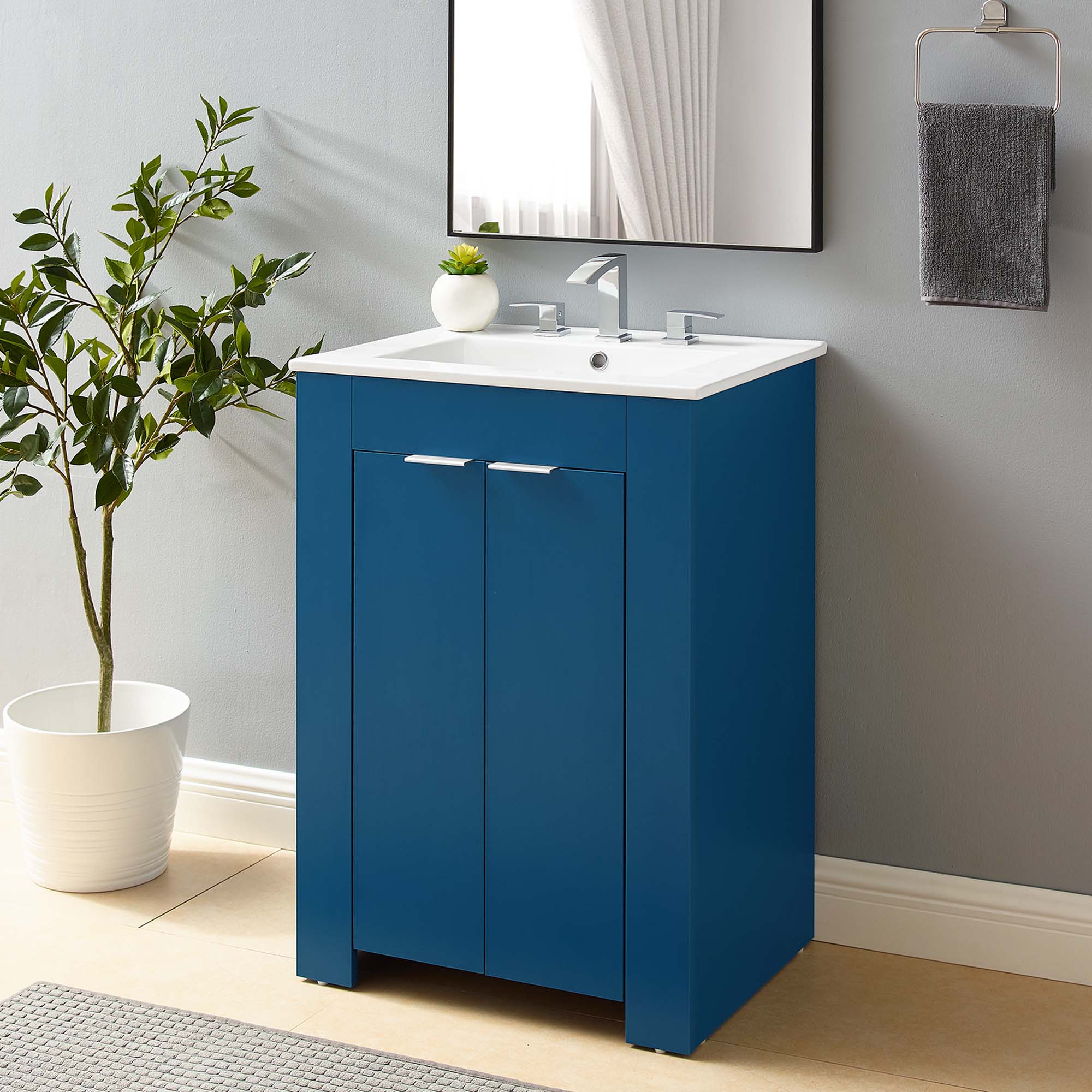 Maybelle Bathroom Vanity Basin Included by Modway