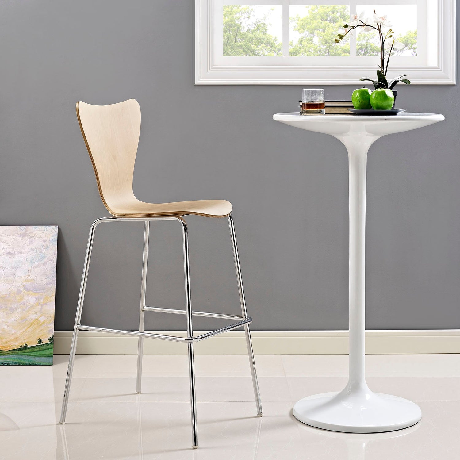 Ernie Wood Bar Stool By HouseBean