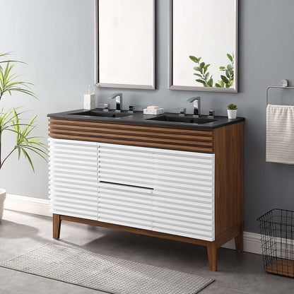 Render 48&quot; Bathroom Vanity with Black Basin Included by Modway