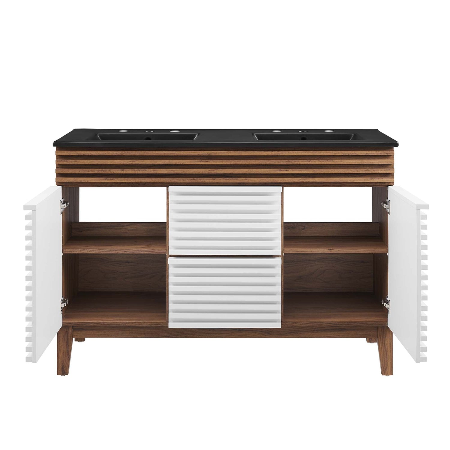 Render 48&quot; Bathroom Vanity with Black Basin Included by Modway