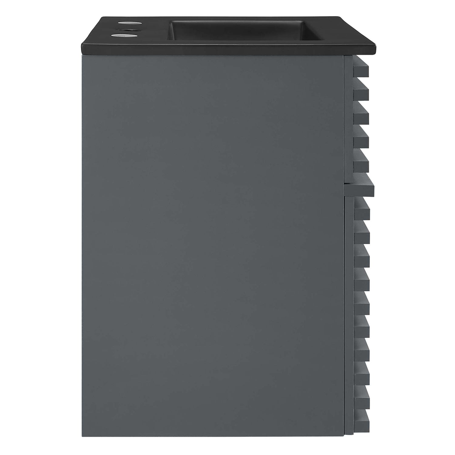 Render Wall-Mount Bathroom Vanity with Black Basin Included by Modway