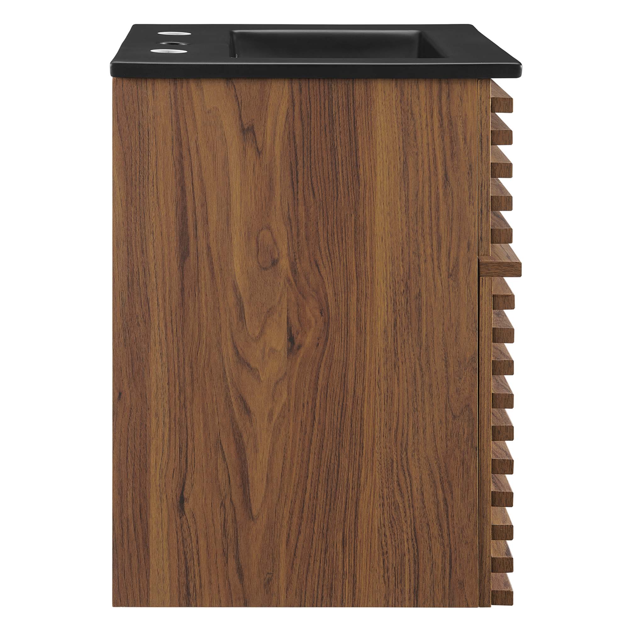 Render Wall-Mount Bathroom Vanity with Black Basin Included by Modway