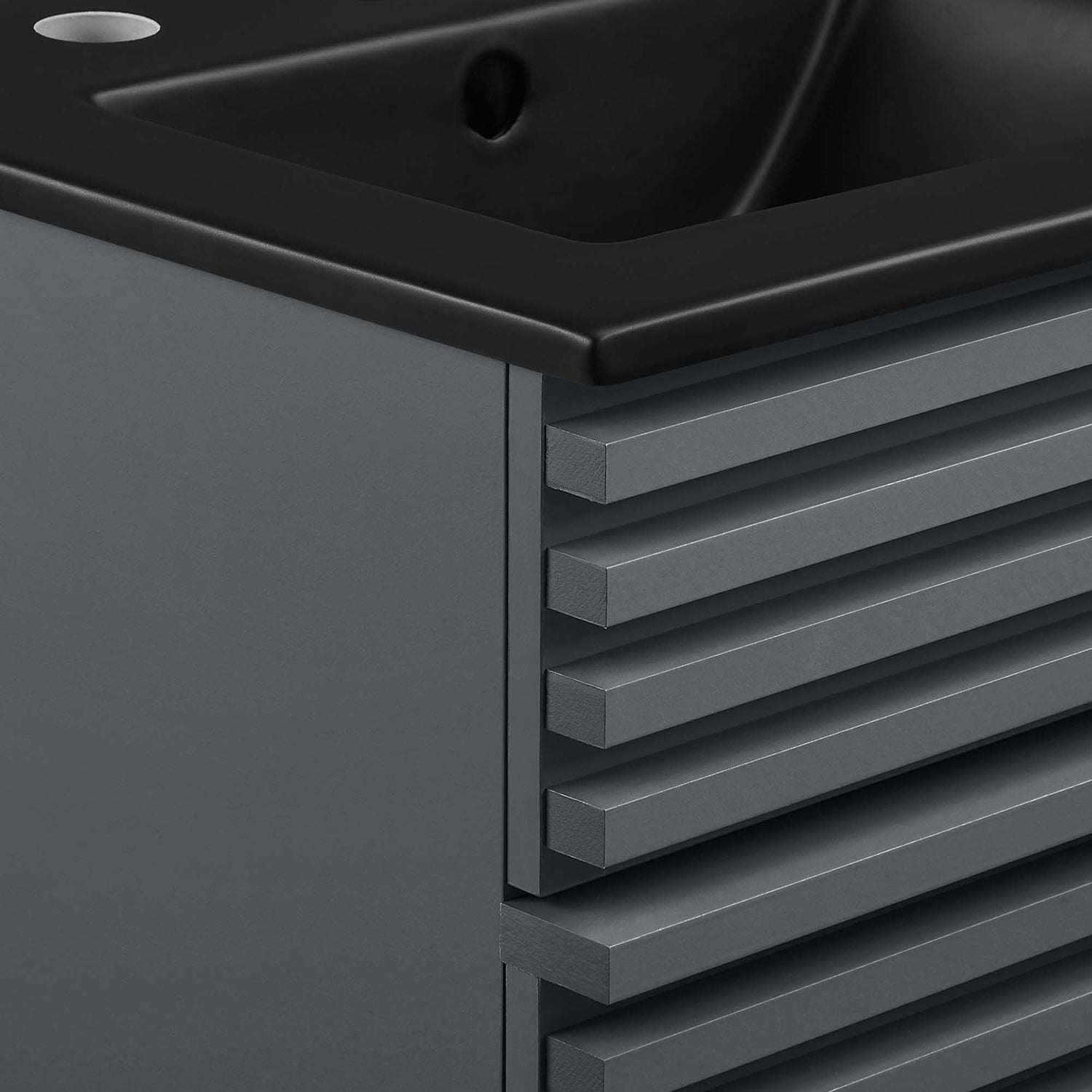 Render Bathroom Vanity with Black Basin Included by Modway