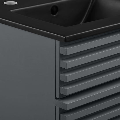Render Bathroom Vanity with Black Basin Included by Modway