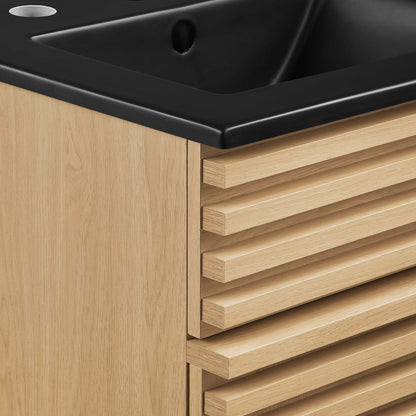 Render Bathroom Vanity with Black Basin Included by Modway