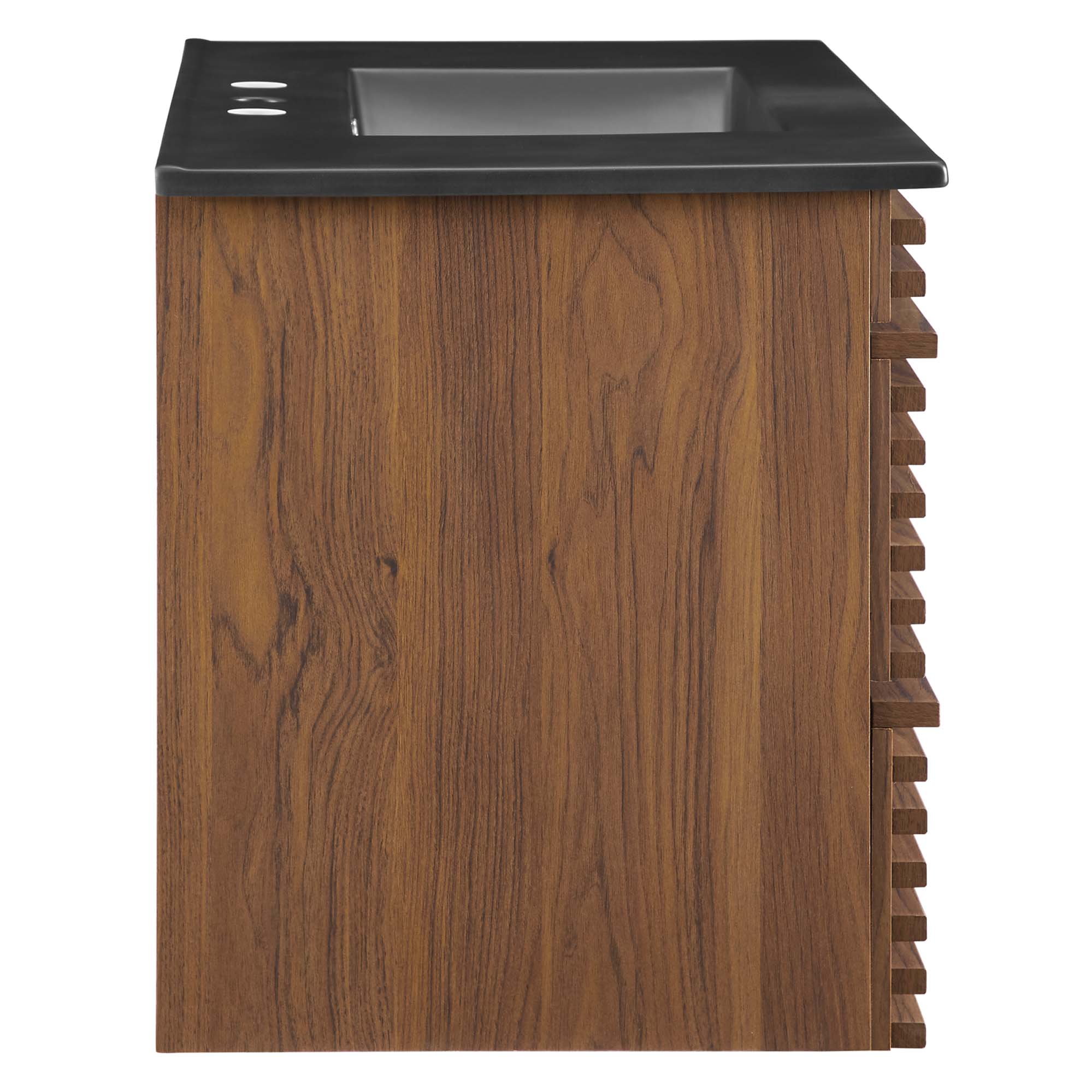 Render Wall-Mount Bathroom Vanity with Black Basin Included by Modway