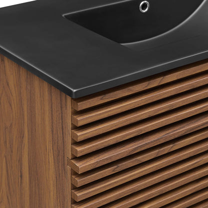 Render Bathroom Vanity with Black Basin Included By HouseBean