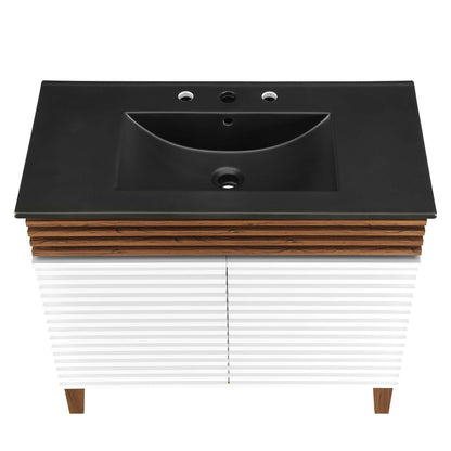 Render Bathroom Vanity with Black Basin Included By HouseBean