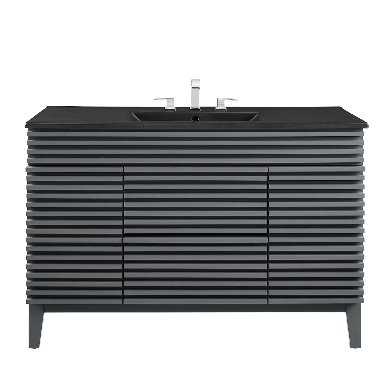 Render 48&quot; Bathroom Vanity with Black Basin Included by Modway