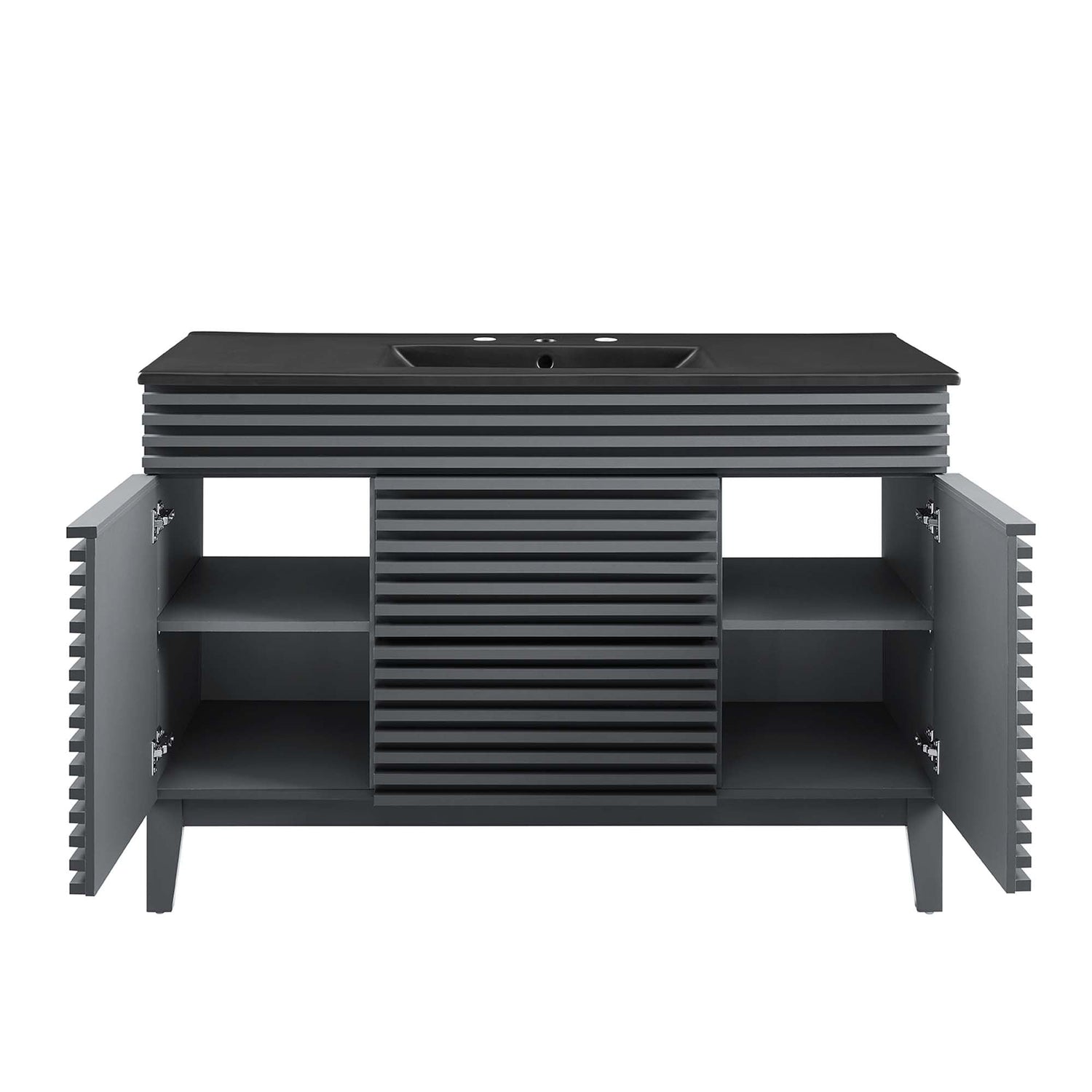 Render 48&quot; Bathroom Vanity with Black Basin Included by Modway