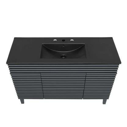 Render 48&quot; Bathroom Vanity with Black Basin Included by Modway
