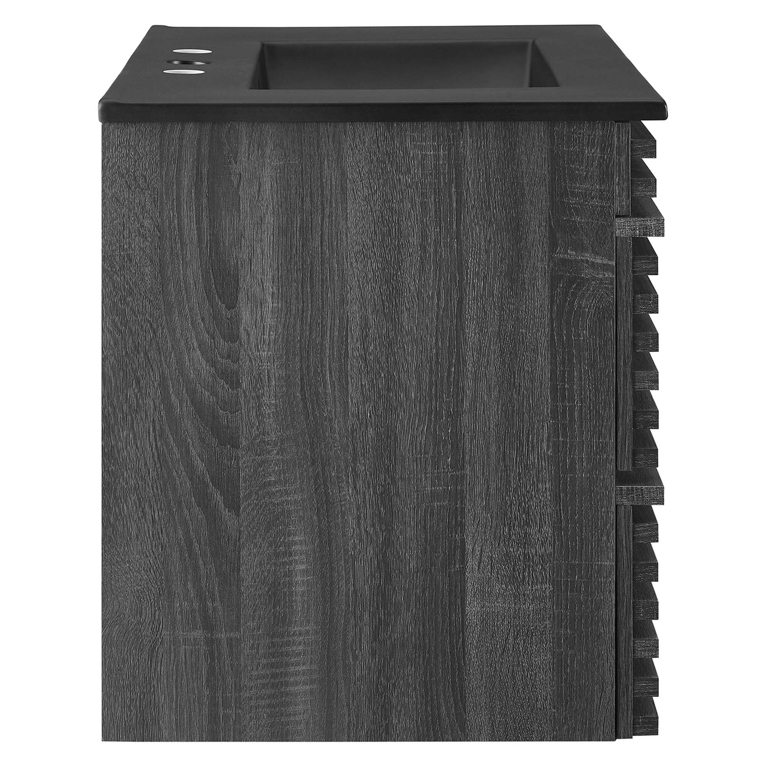 Render Wall-Mount Bathroom Vanity with Black Basin Included by Modway
