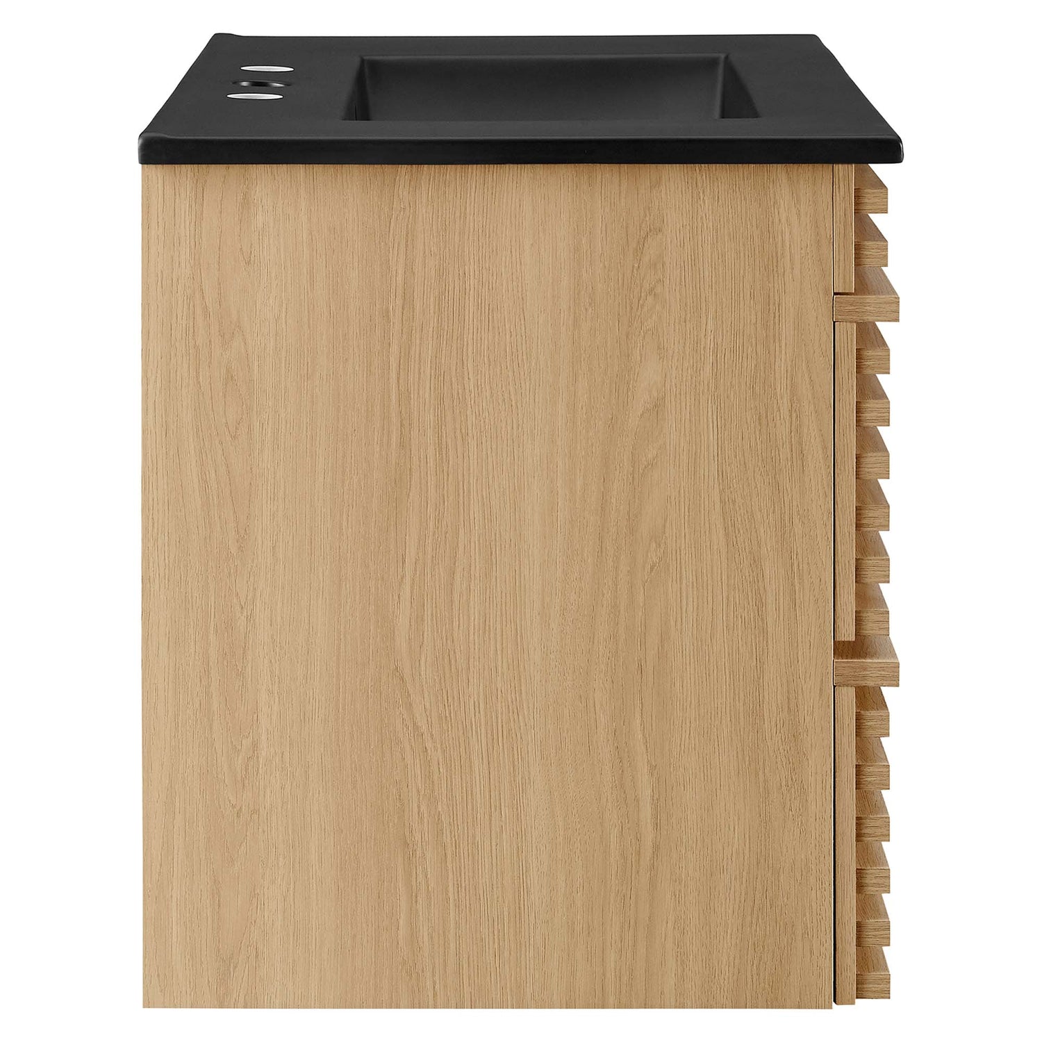 Render Wall-Mount Bathroom Vanity with Black Basin Included by Modway