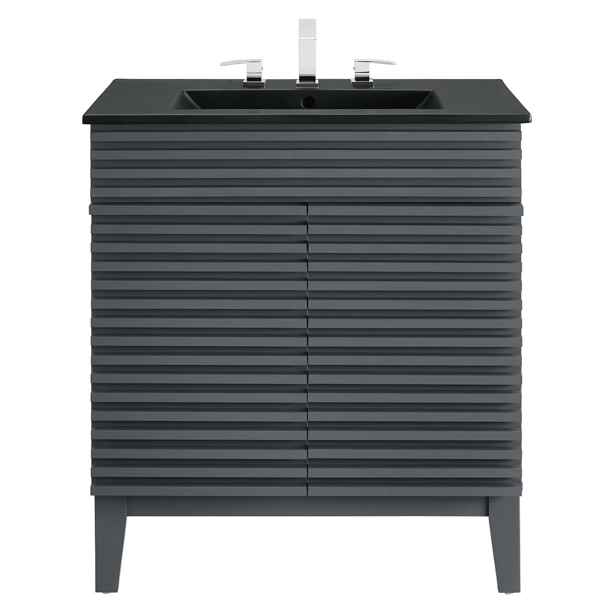 Render Bathroom Vanity with Black Basin Included by Modway