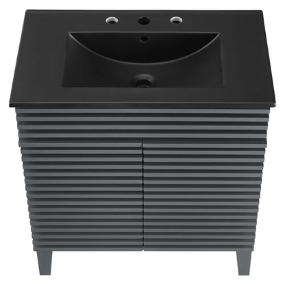 Render Bathroom Vanity with Black Basin Included by Modway