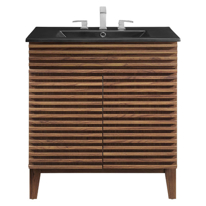 Render Bathroom Vanity with Black Basin Included by Modway