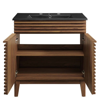 Render Bathroom Vanity with Black Basin Included by Modway