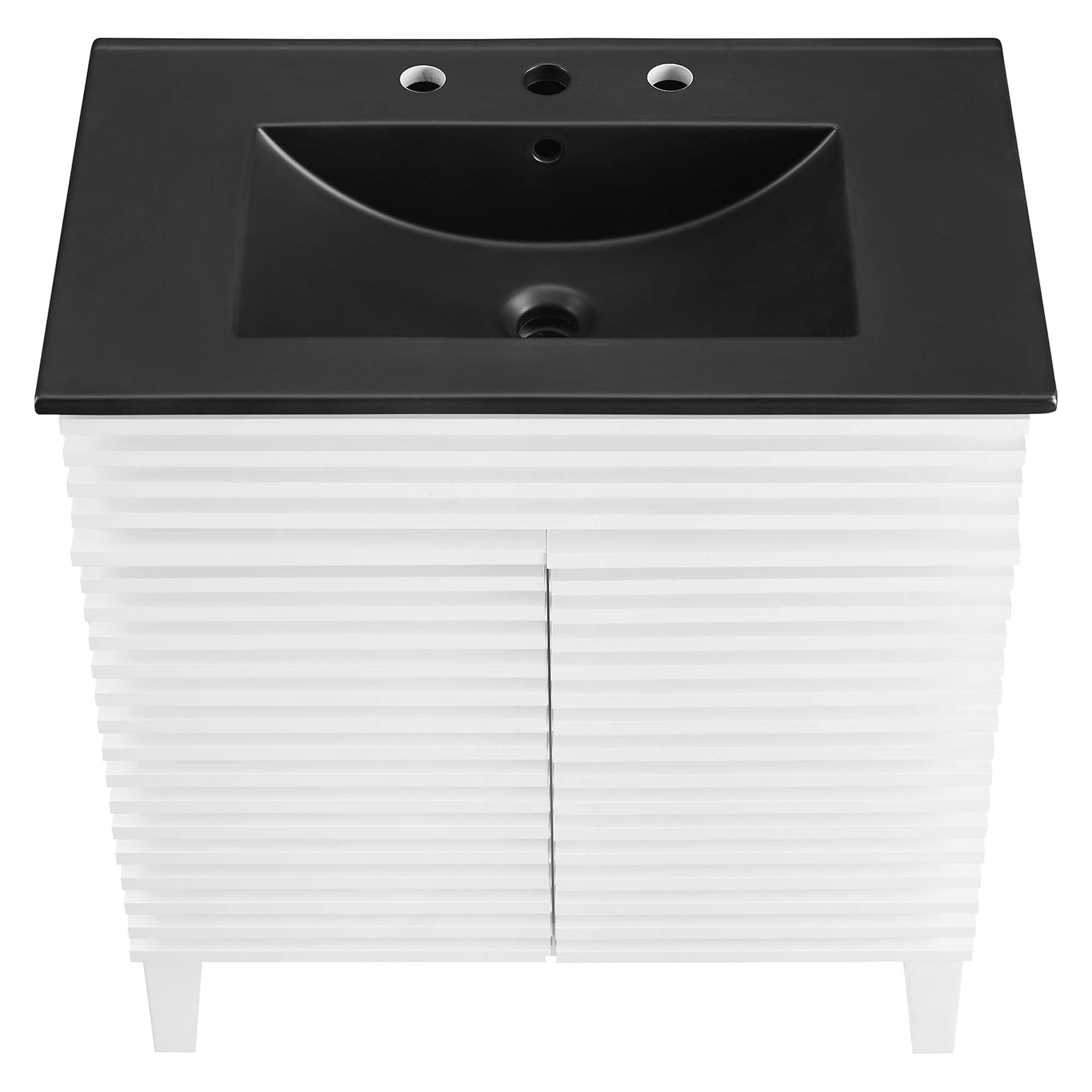 Render Bathroom Vanity with Black Basin Included By HouseBean