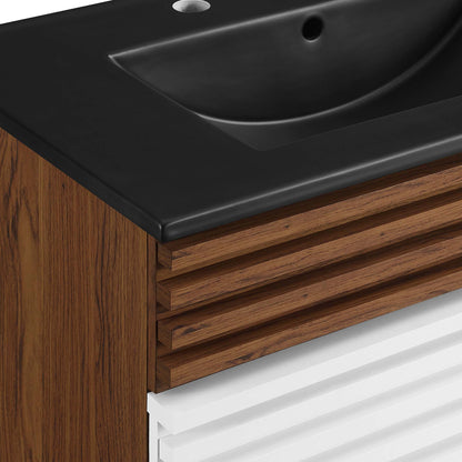 Render Bathroom Vanity with Black Basin Included By HouseBean