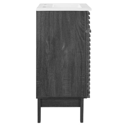Render 18&quot; and 24&quot; Bathroom Vanities with White Basin Included by Modway