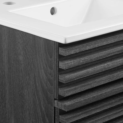 Render 18&quot; and 24&quot; Bathroom Vanities with White Basin Included by Modway