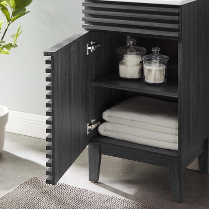 Render 18&quot; and 24&quot; Bathroom Vanities with White Basin Included by Modway