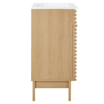 Render 18&quot; and 24&quot; Bathroom Vanities with White Basin Included by Modway