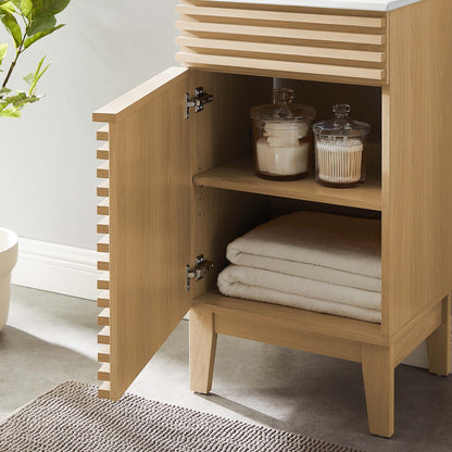 Render 18&quot; and 24&quot; Bathroom Vanities with White Basin Included by Modway