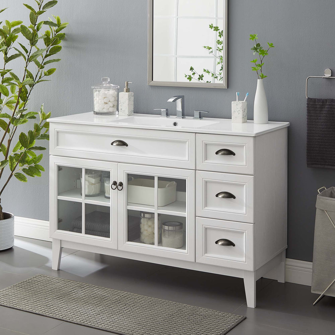 Isle Bathroom Vanity Basin Included by Modway