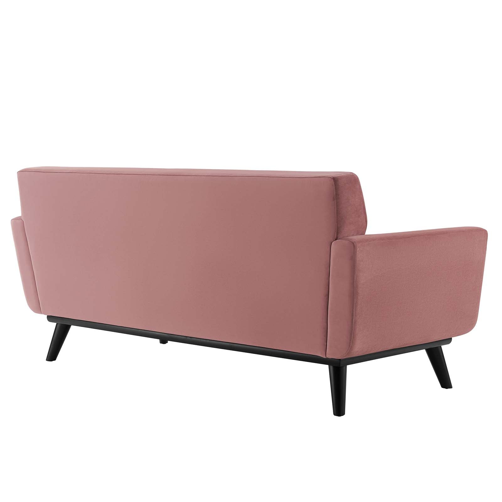 Engage Channel Tufted Performance Velvet Loveseat By HouseBean