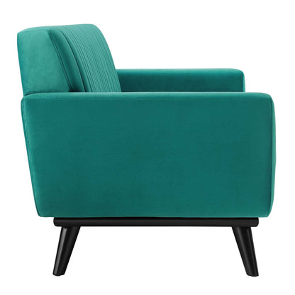 Engage Channel Tufted Performance Velvet Loveseat By HouseBean