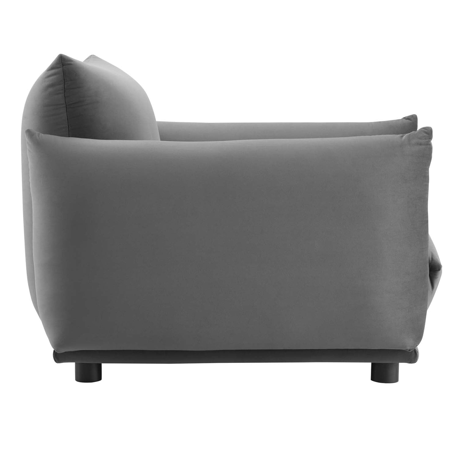 Copious Performance Velvet Armchair By HouseBean