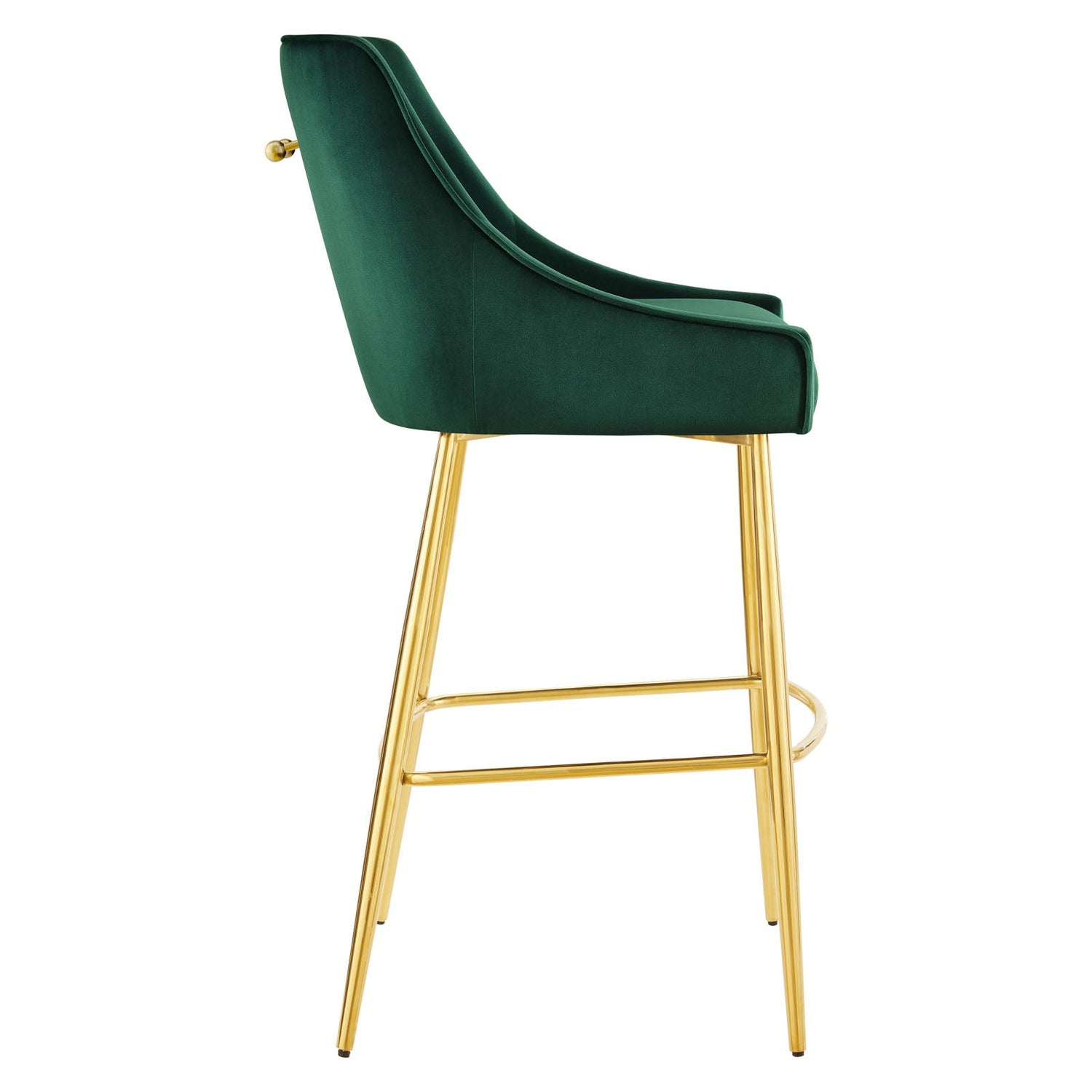 Discern Performance Velvet Bar Stool By HouseBean