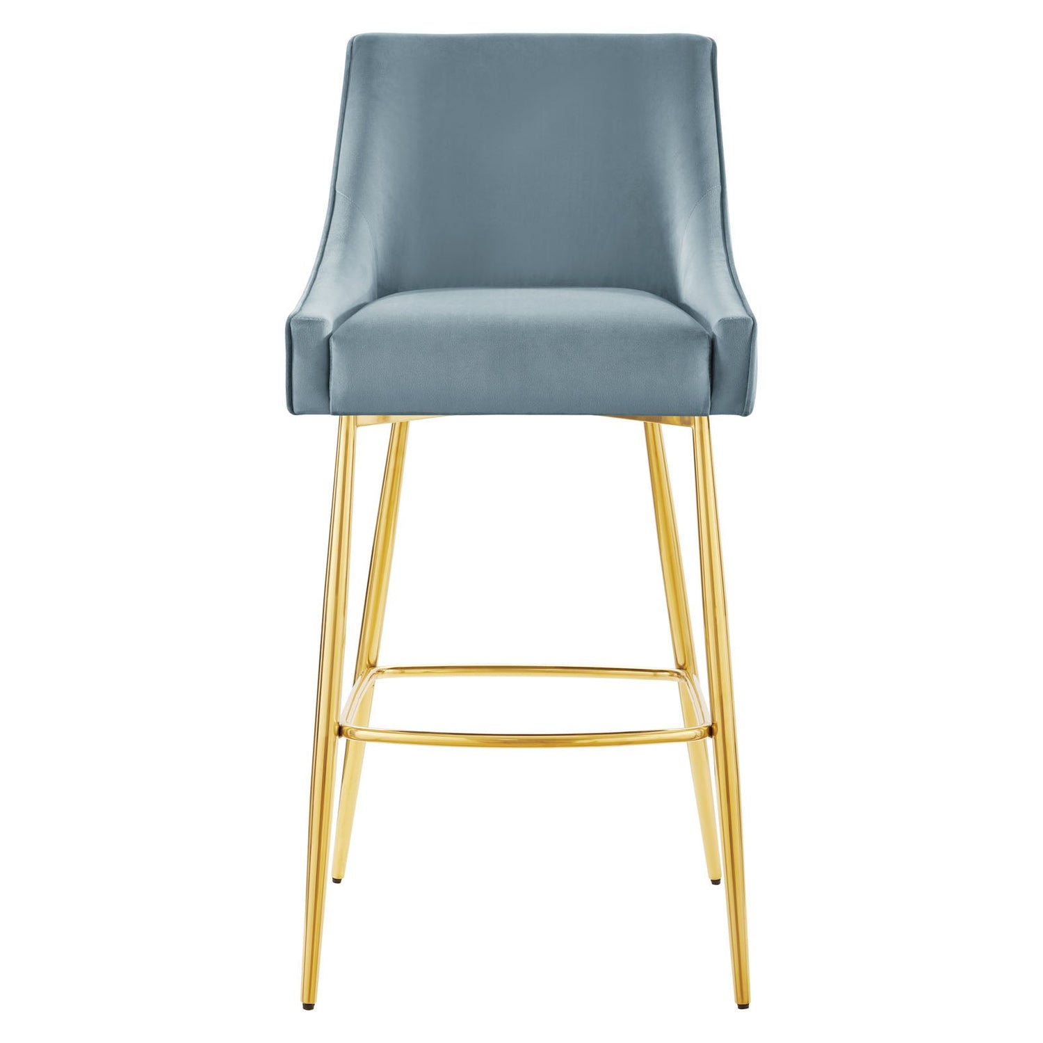 Discern Performance Velvet Bar Stool By HouseBean